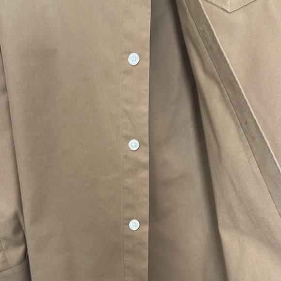 Brown Zara Men’s Cotton Button-up Shirt L - Picture 3 of 6